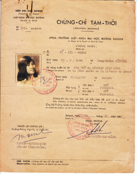 bang dai hoc thoi