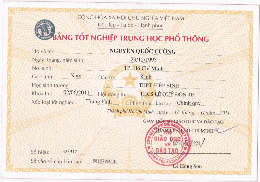 lam bang cap 3