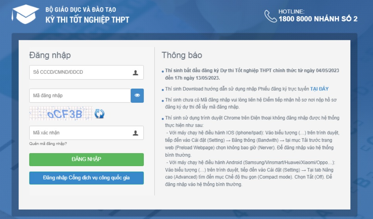 tra cuu diem thi tot nghiep