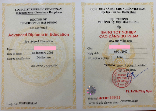 Dịch vụ làm bằng đại học tại Hải Dương và các tỉnh thành toàn quốc